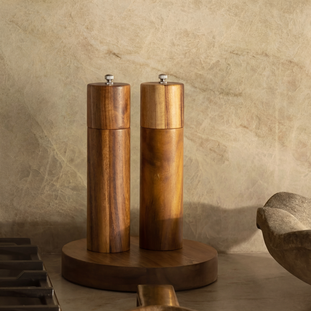Wood Salt and Pepper Grinders
