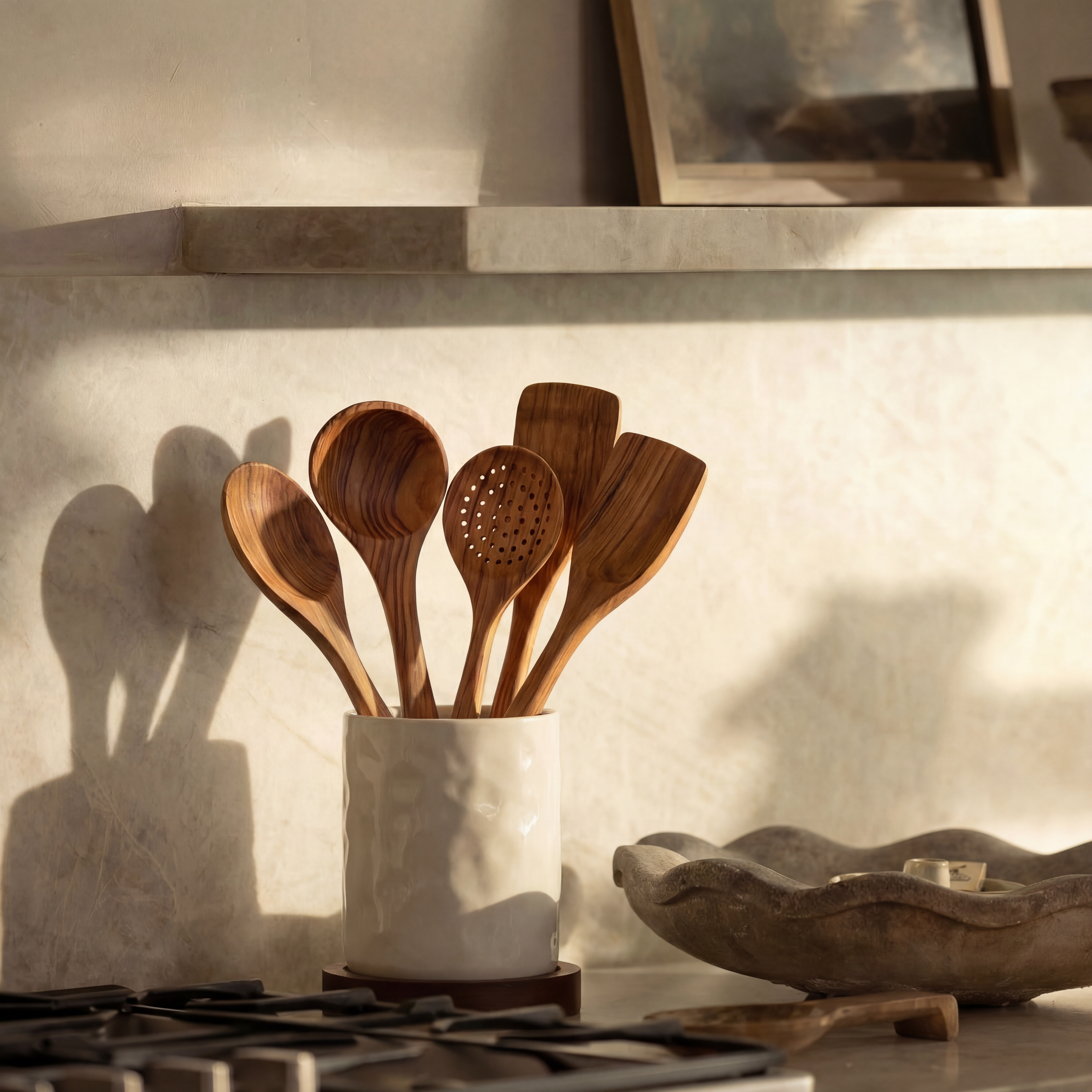 Teak Wood Kitchen Utensils